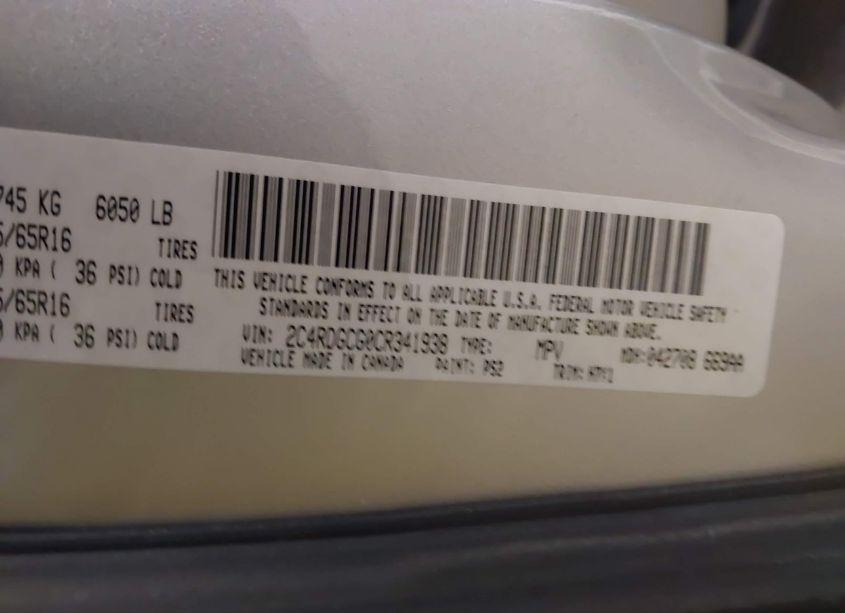 Photo 9 of 2012 Dodge Grand CARAVAN SXT (VIN 2C4RDGCG0CR341938)