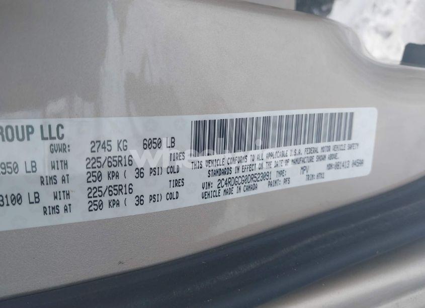 Photo 9 of 2013 Dodge Grand CARAVAN SXT (VIN 2C4RDGCG0DR523091)
