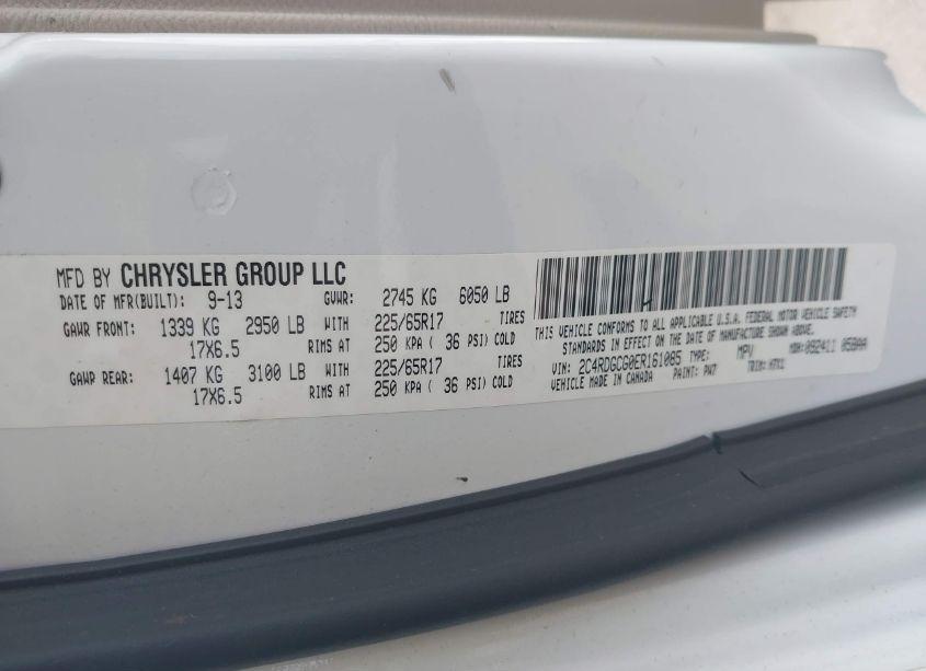 Photo 9 of 2014 Dodge Grand CARAVAN SXT (VIN 2C4RDGCG0ER161085)