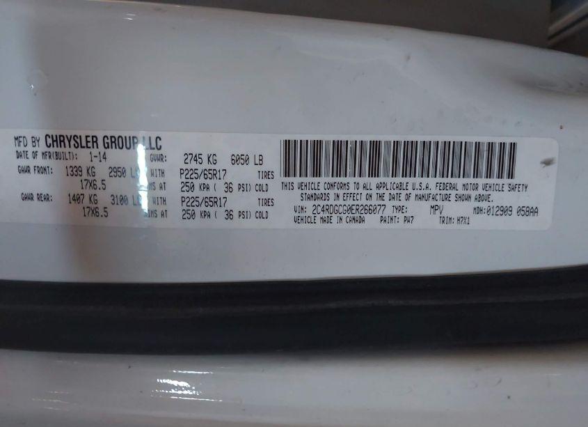 Photo 9 of 2014 Dodge Grand CARAVAN SXT (VIN 2C4RDGCG0ER266077)