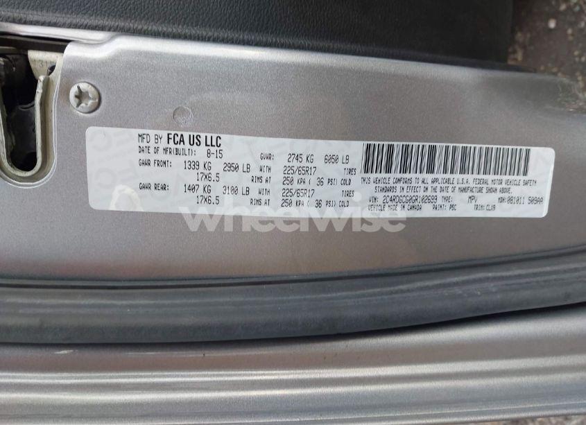 Photo 9 of 2016 Dodge Grand CARAVAN SXT (VIN 2C4RDGCG0GR102699)