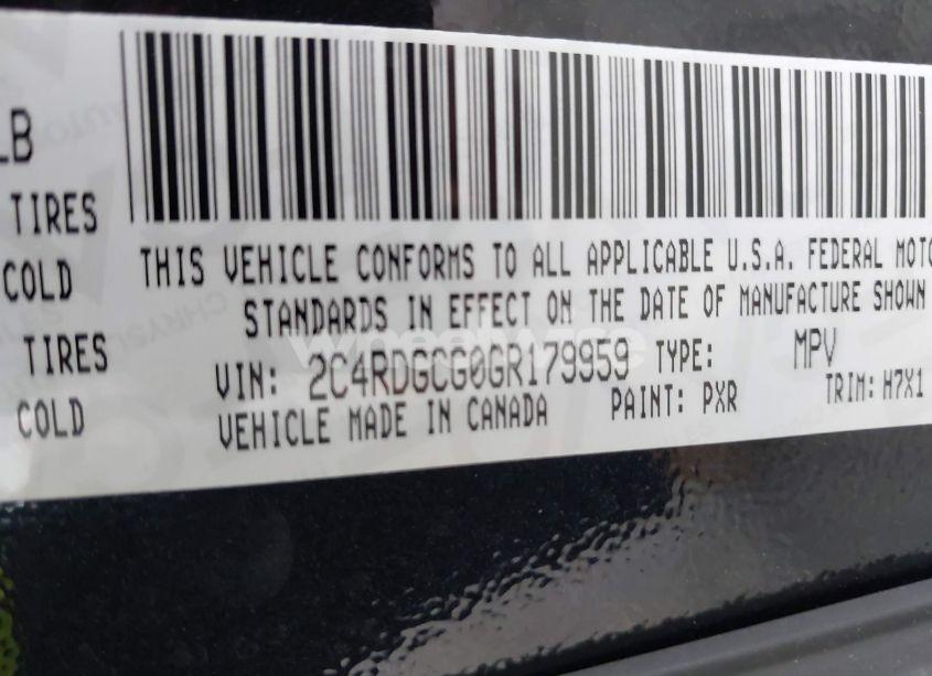 Photo 9 of 2016 Dodge Grand CARAVAN SXT (VIN 2C4RDGCG0GR179959)