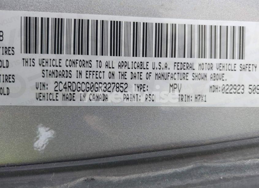 Photo 9 of 2016 Dodge Grand CARAVAN SXT (VIN 2C4RDGCG0GR327852)