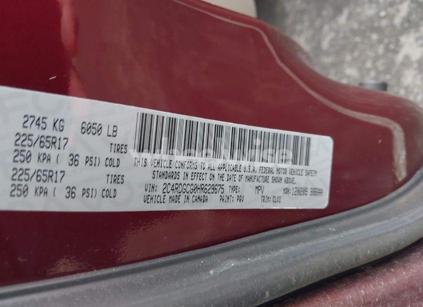 Photo 9 of 2017 Dodge Grand CARAVAN SXT (VIN 2C4RDGCG0HR629675)