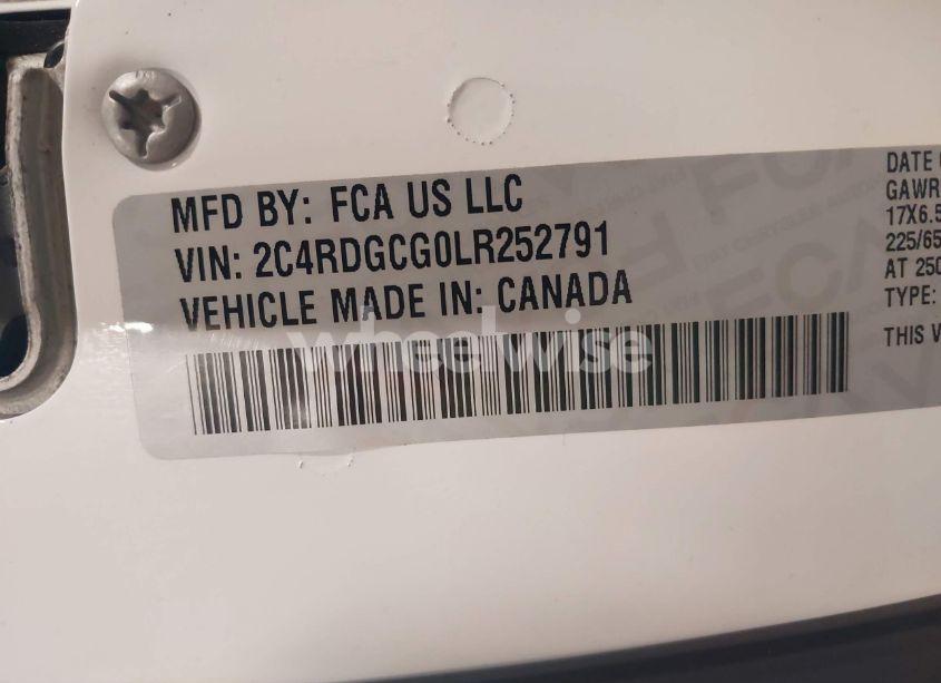 Photo 9 of 2020 Dodge Grand CARAVAN SXT (VIN 2C4RDGCG0LR252791)