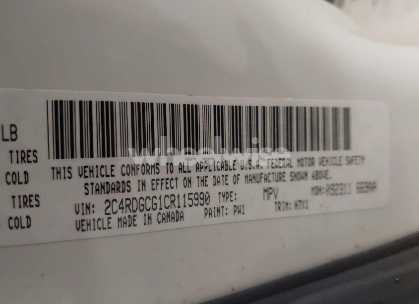 Photo 9 of 2012 Dodge Grand CARAVAN SXT (VIN 2C4RDGCG1CR115990)