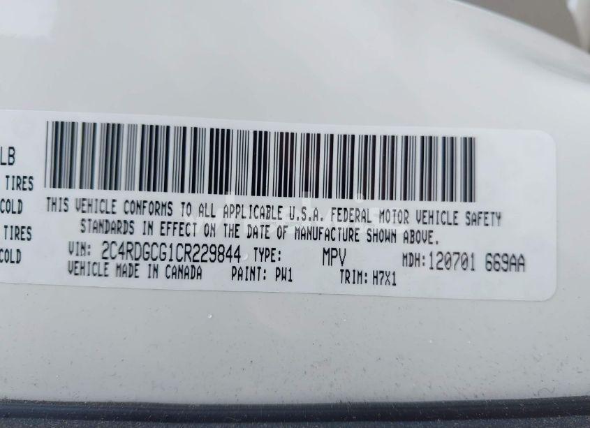 Photo 9 of 2012 Dodge Grand CARAVAN SXT (VIN 2C4RDGCG1CR229844)