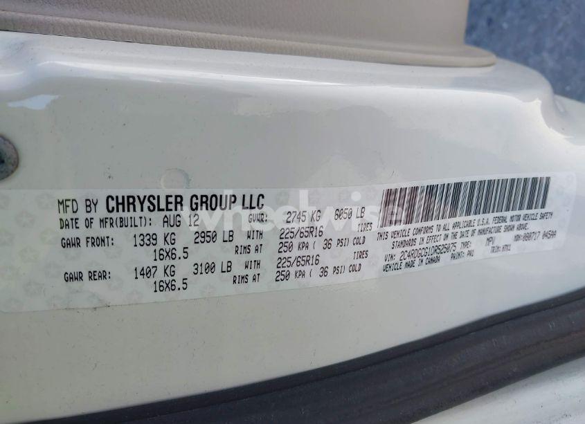 Photo 9 of 2013 Dodge Grand CARAVAN SXT (VIN 2C4RDGCG1DR525075)