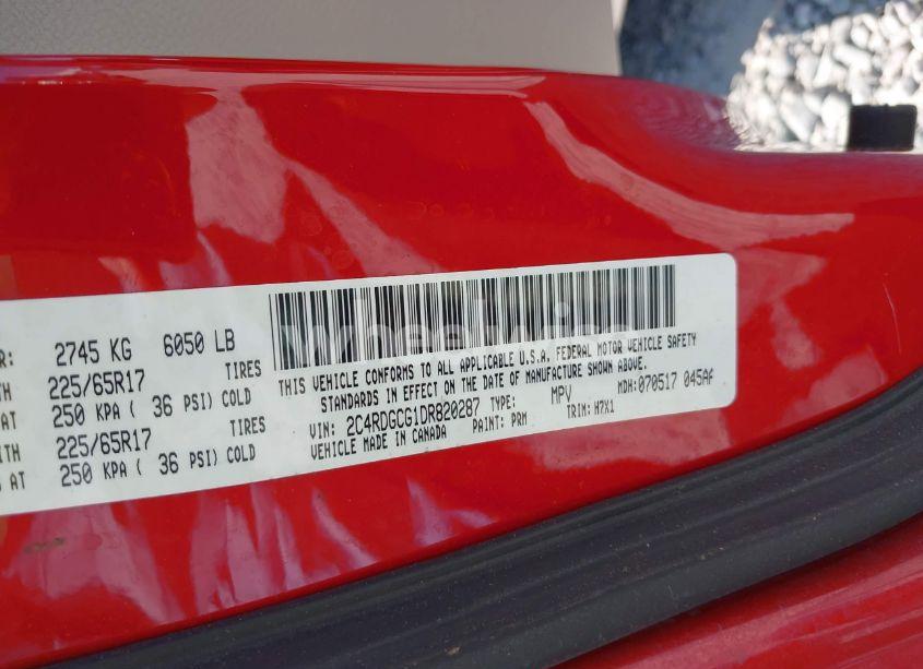 Photo 9 of 2013 Dodge Grand CARAVAN SXT (VIN 2C4RDGCG1DR820287)