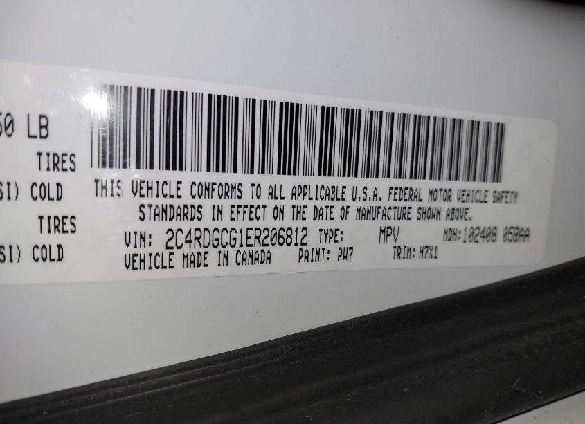 Photo 9 of 2014 Dodge Grand CARAVAN SXT (VIN 2C4RDGCG1ER206812)