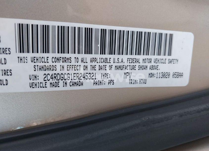 Photo 9 of 2014 Dodge Grand CARAVAN SXT (VIN 2C4RDGCG1ER245321)