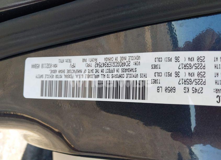 Photo 9 of 2014 Dodge Grand CARAVAN SXT (VIN 2C4RDGCG1ER347542)