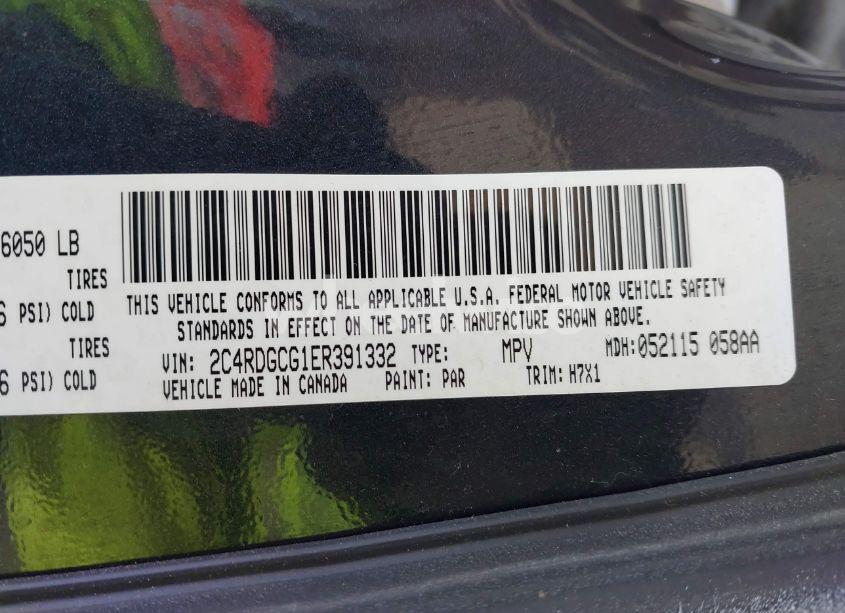 Photo 9 of 2014 Dodge Grand CARAVAN SXT (VIN 2C4RDGCG1ER391332)