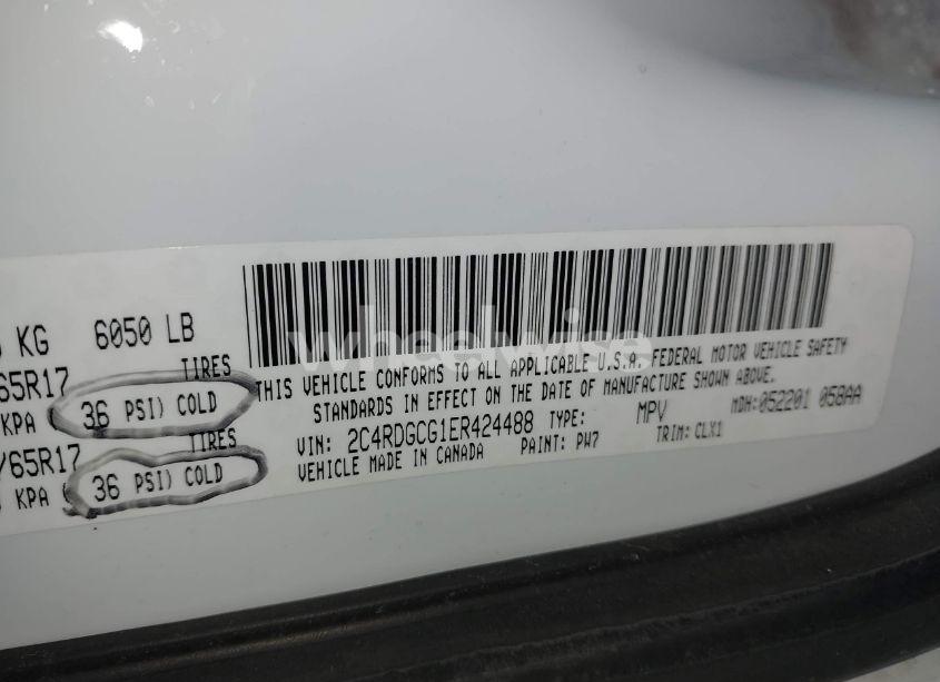 Photo 9 of 2014 Dodge Grand CARAVAN SXT 30TH ANNIVERSARY (VIN 2C4RDGCG1ER424488)