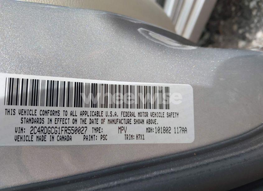 Photo 9 of 2015 Dodge Grand CARAVAN SXT (VIN 2C4RDGCG1FR550027)