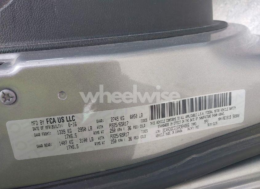 Photo 9 of 2016 Dodge Grand CARAVAN SXT (VIN 2C4RDGCG1GR364666)