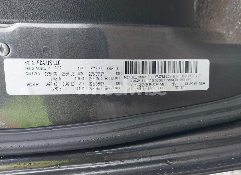 Photo 9 of 2019 Dodge Grand CARAVAN SXT (VIN 2C4RDGCG1KR546733)