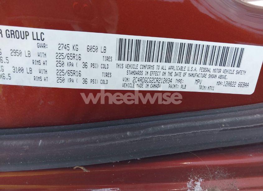 Photo 9 of 2012 Dodge Grand CARAVAN SXT (VIN 2C4RDGCG2CR212034)