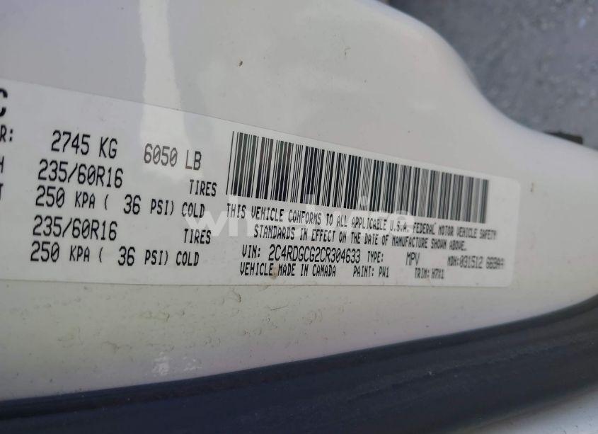 Photo 9 of 2012 Dodge Grand CARAVAN SXT (VIN 2C4RDGCG2CR304633)