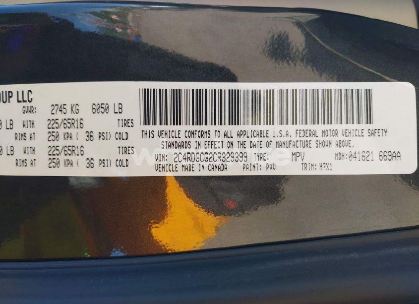 Photo 9 of 2012 Dodge Grand CARAVAN SXT (VIN 2C4RDGCG2CR329399)