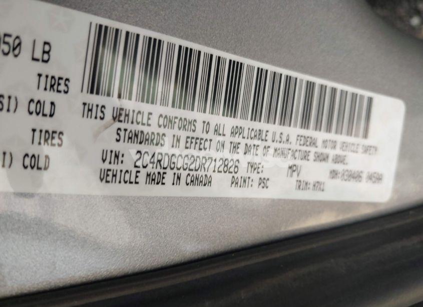 Photo 9 of 2013 Dodge Grand CARAVAN SXT (VIN 2C4RDGCG2DR712826)