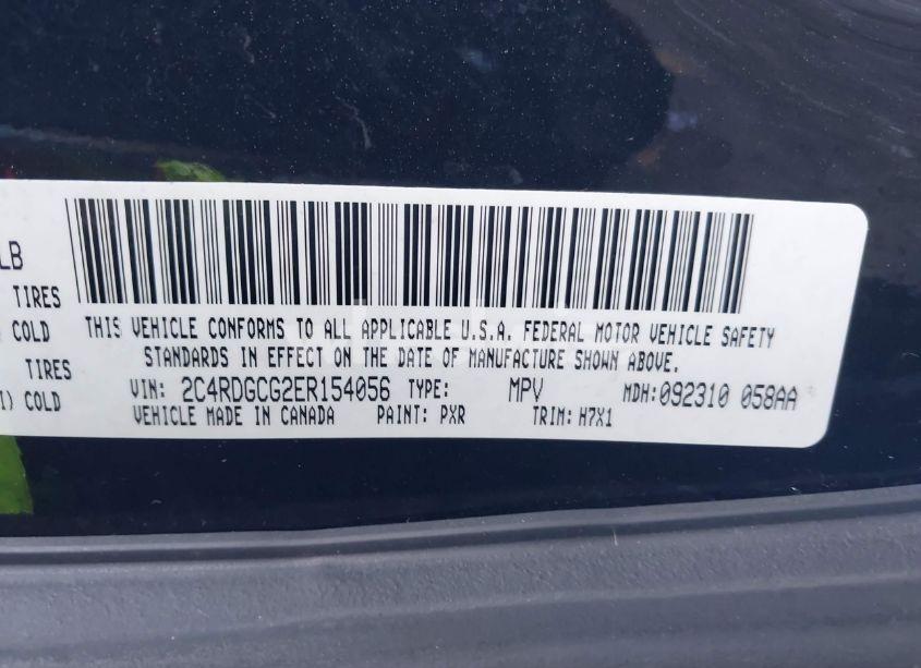 Photo 9 of 2014 Dodge Grand CARAVAN SXT (VIN 2C4RDGCG2ER154056)