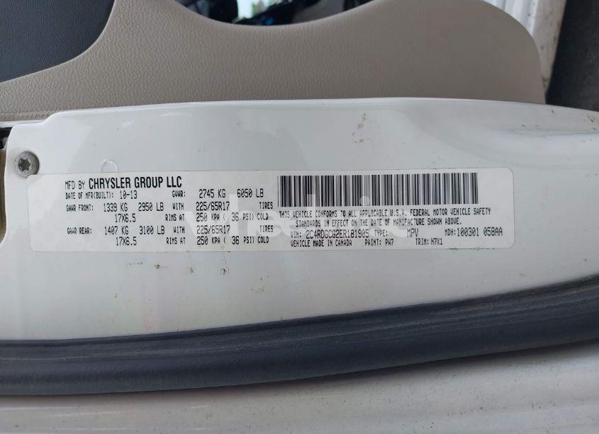 Photo 9 of 2014 Dodge Grand CARAVAN SXT (VIN 2C4RDGCG2ER181905)