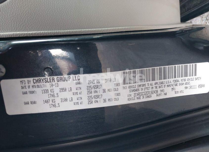 Photo 9 of 2014 Dodge Grand CARAVAN SXT (VIN 2C4RDGCG2ER182438)