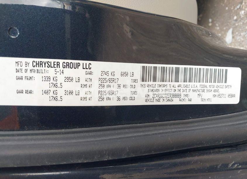 Photo 9 of 2014 Dodge Grand CARAVAN SXT (VIN 2C4RDGCG2ER388889)