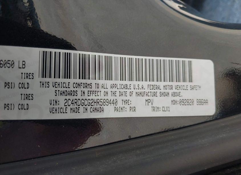 Photo 9 of 2017 Dodge Grand CARAVAN SXT (VIN 2C4RDGCG2HR589440)