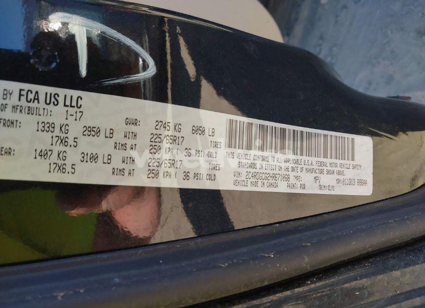 Photo 9 of 2017 Dodge Grand CARAVAN SXT (VIN 2C4RDGCG2HR671068)