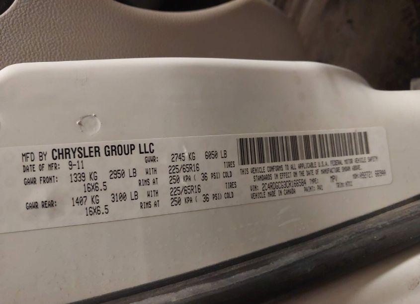 Photo 9 of 2012 Dodge Grand CARAVAN SXT (VIN 2C4RDGCG3CR166584)