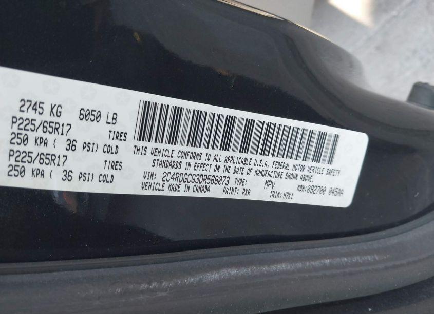 Photo 9 of 2013 Dodge Grand CARAVAN SXT (VIN 2C4RDGCG3DR568073)
