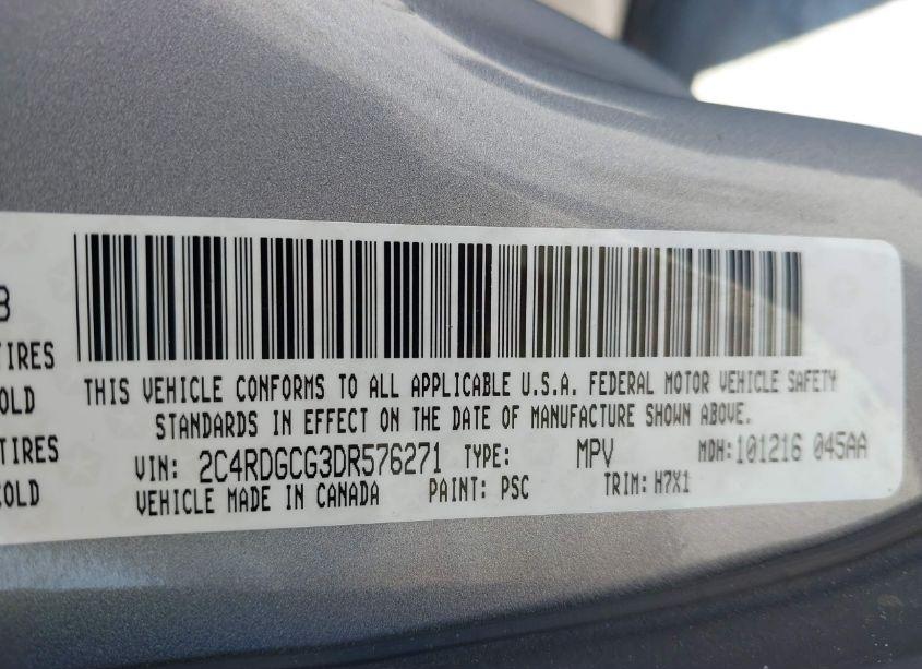 Photo 9 of 2013 Dodge Grand CARAVAN SXT (VIN 2C4RDGCG3DR576271)
