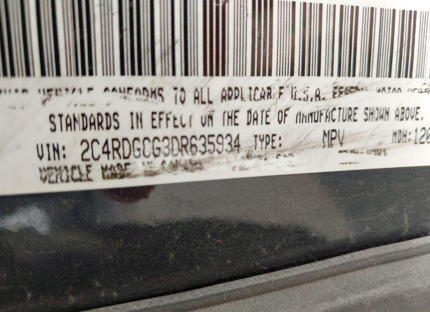 Photo 9 of 2013 Dodge Grand CARAVAN SXT (VIN 2C4RDGCG3DR635934)