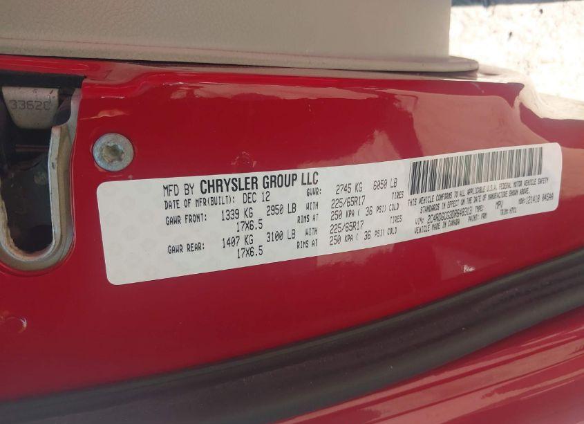 Photo 9 of 2013 Dodge Grand CARAVAN SXT (VIN 2C4RDGCG3DR648313)