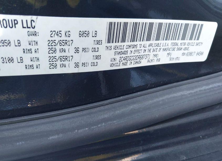 Photo 9 of 2013 Dodge Grand CARAVAN SXT (VIN 2C4RDGCG3DR687371)