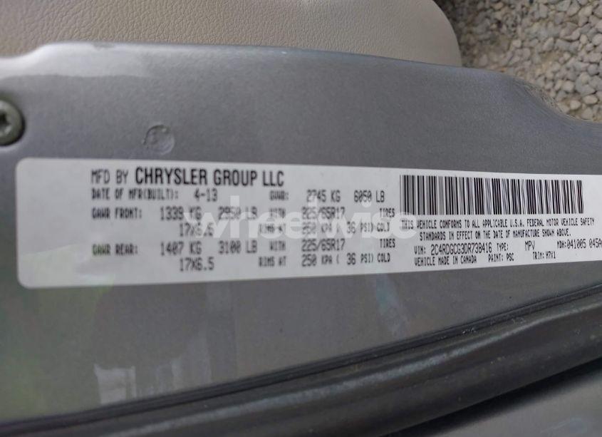 Photo 9 of 2013 Dodge Grand CARAVAN SXT (VIN 2C4RDGCG3DR738416)