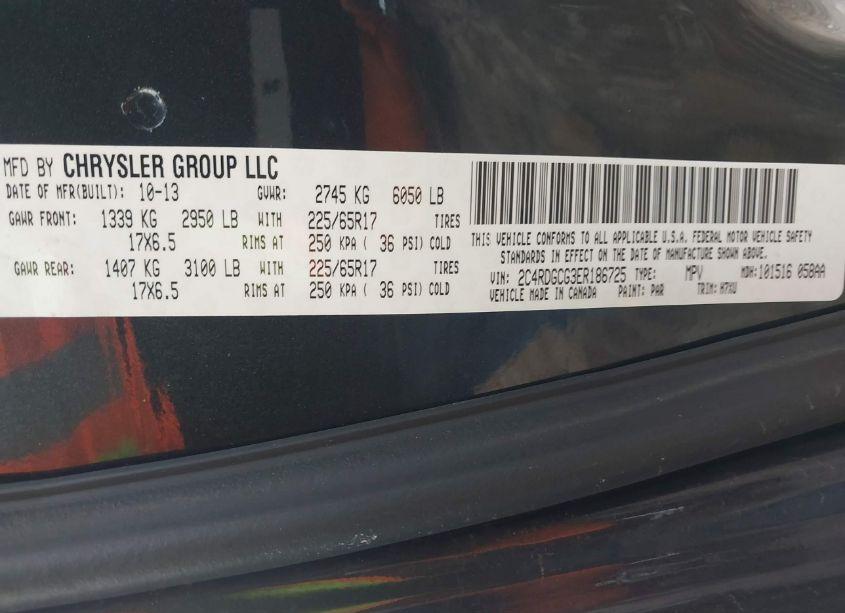 Photo 9 of 2014 Dodge Grand CARAVAN SXT (VIN 2C4RDGCG3ER186725)