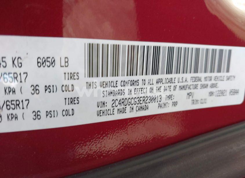 Photo 9 of 2014 Dodge Grand CARAVAN SXT 30TH ANNIVERSARY (VIN 2C4RDGCG3ER230013)