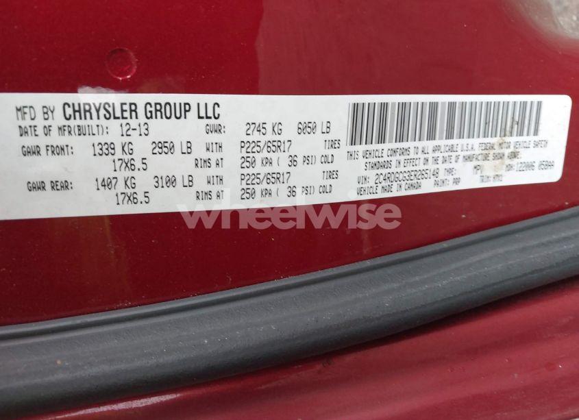 Photo 9 of 2014 Dodge Grand CARAVAN SXT (VIN 2C4RDGCG3ER265148)