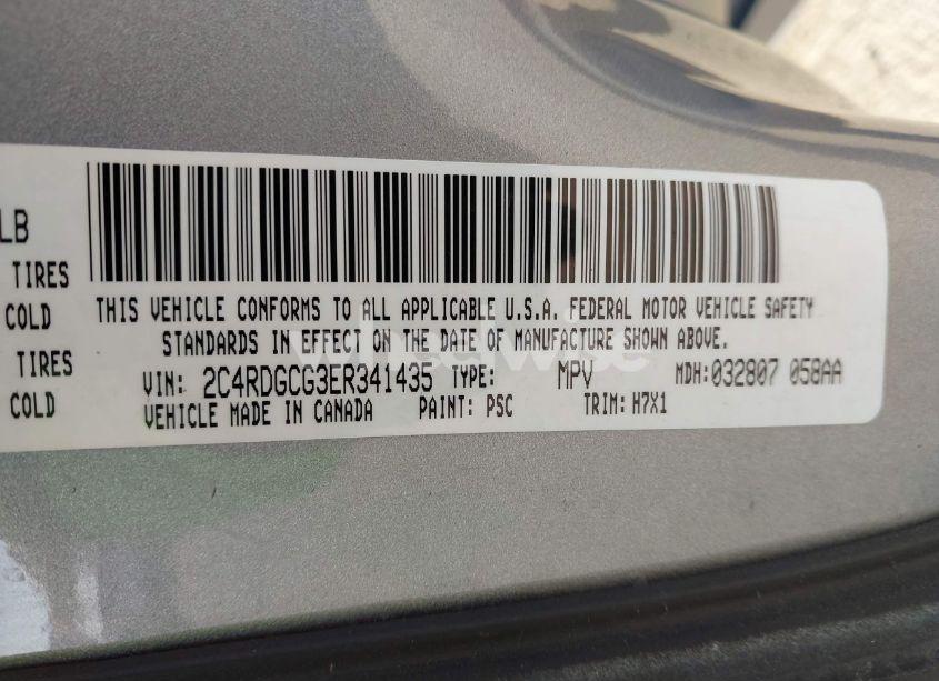 Photo 9 of 2014 Dodge Grand CARAVAN SXT (VIN 2C4RDGCG3ER341435)