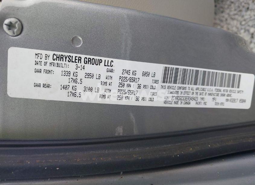 Photo 9 of 2014 Dodge Grand CARAVAN SXT (VIN 2C4RDGCG3ER349423)