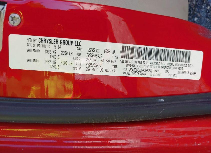 Photo 9 of 2014 Dodge Grand CARAVAN SXT (VIN 2C4RDGCG3ER388240)