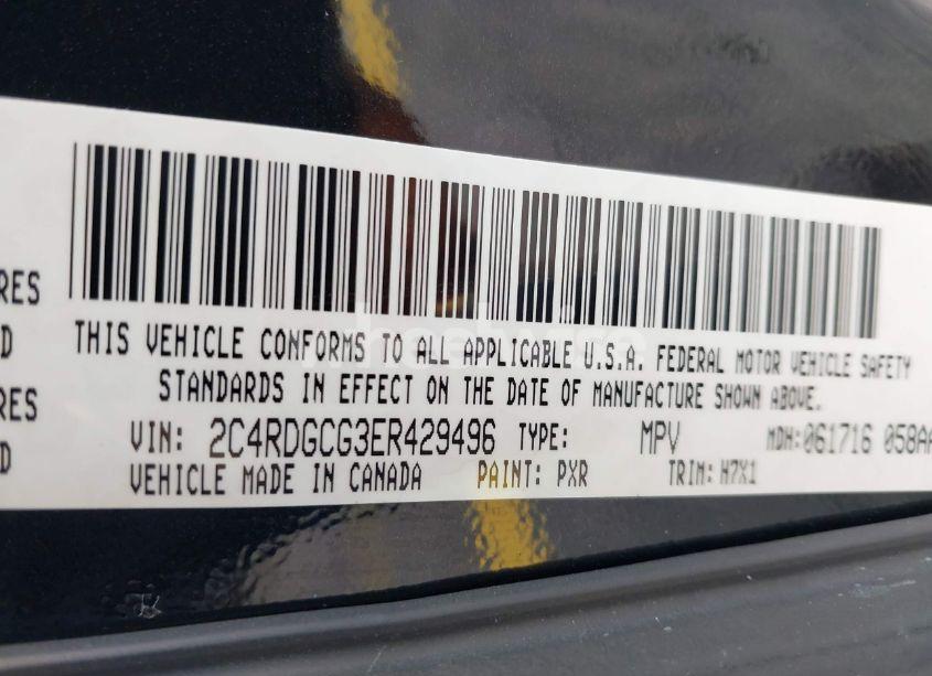 Photo 9 of 2014 Dodge Grand CARAVAN SXT (VIN 2C4RDGCG3ER429496)