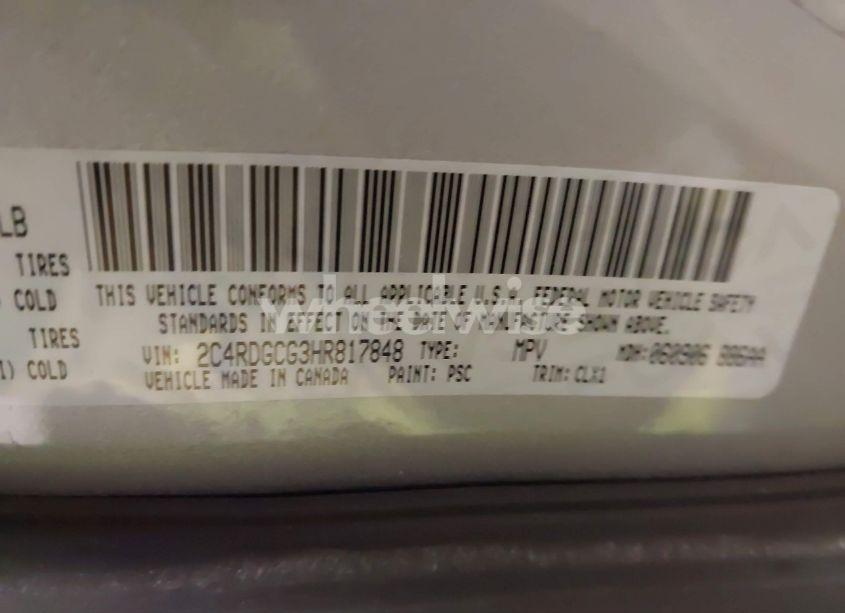 Photo 9 of 2017 Dodge Grand CARAVAN SXT (VIN 2C4RDGCG3HR817848)