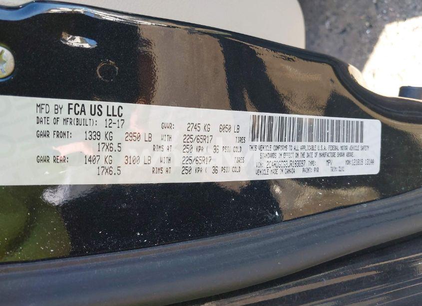 Photo 9 of 2018 Dodge Grand CARAVAN SXT (VIN 2C4RDGCG3JR183897)