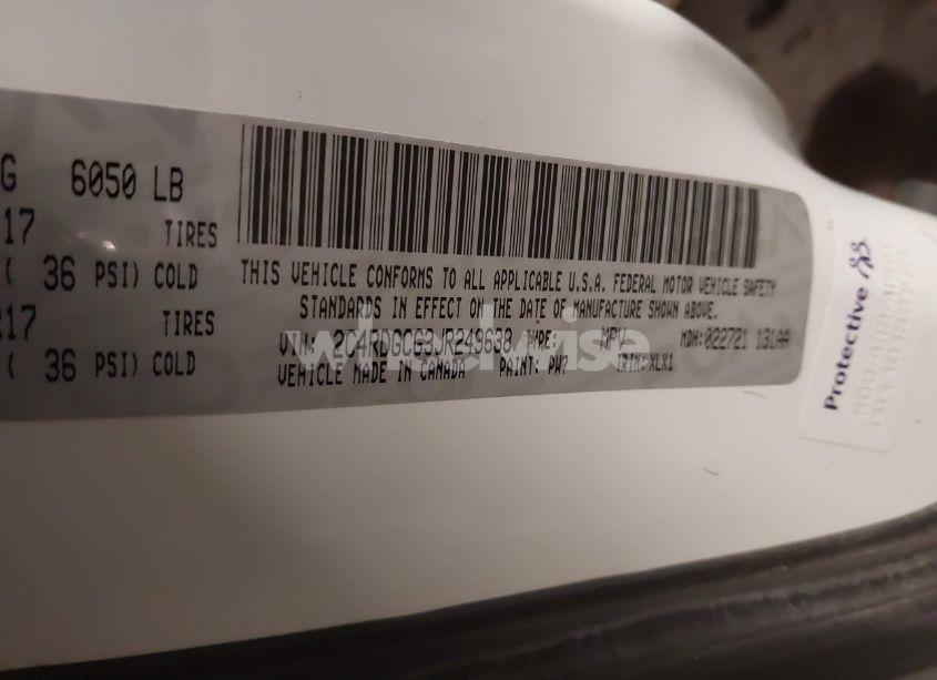 Photo 9 of 2018 Dodge Grand CARAVAN SXT (VIN 2C4RDGCG3JR249638)