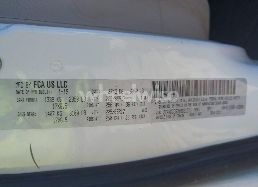 Photo 9 of 2019 Dodge Grand CARAVAN SXT (VIN 2C4RDGCG3KR631511)