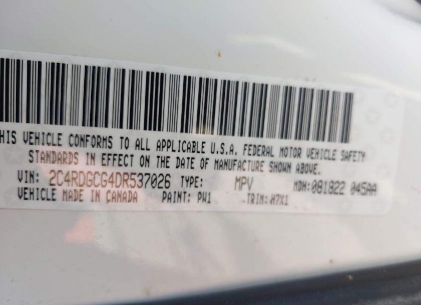 Photo 9 of 2013 Dodge Grand CARAVAN SXT (VIN 2C4RDGCG4DR537026)